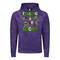Cloud Purple feeling lucky Vintage Hoodie - Artiststas