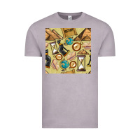 Vintage Zinc history seamless pattern Vintage Tee - BundleAndBundleShop