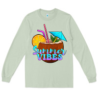Matcha summer vibes coconut drink Long Sleeve Tee - Jasminsmagicworld