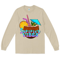 Mushroom summer vibes coconut drink Long Sleeve Tee - Jasminsmagicworld