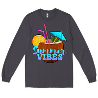 Smoke summer vibes coconut drink Long Sleeve Tee - Jasminsmagicworld