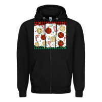 Black christmas conchas Zipper Hoodie - MaliasSmallBusiness