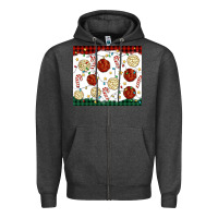Charcoal Heather christmas conchas Zipper Hoodie - MaliasSmallBusiness