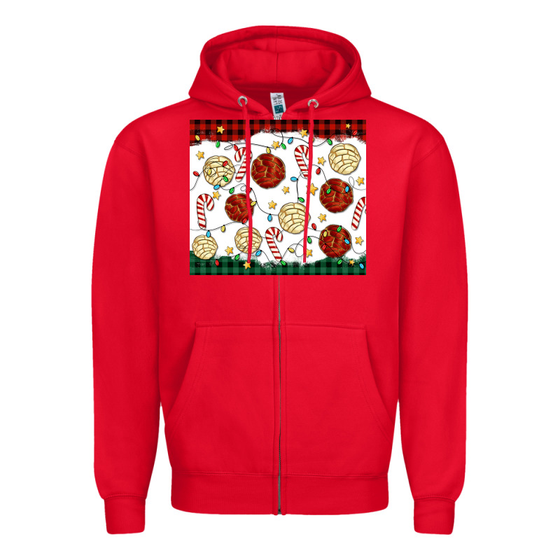 Christmas Conchas Zipper Hoodie by MaliasSmallBusiness | Teevron