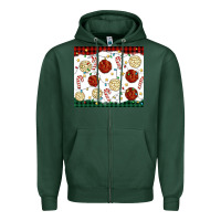 Sports Green christmas conchas Zipper Hoodie - MaliasSmallBusiness