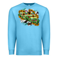 Ocean Blue Guerrero Map Premium Sweatshirt - RanaPortraitStore