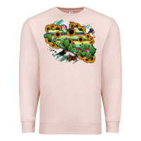 Pale Pink Guerrero Map Premium Sweatshirt - RanaPortraitStore