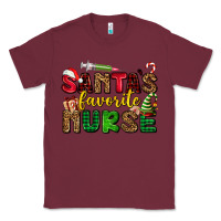 Burgundy santas favorite nurse Classic Tee - AdoDesignShop