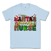 Dusty Blue santas favorite nurse Classic Tee - AdoDesignShop