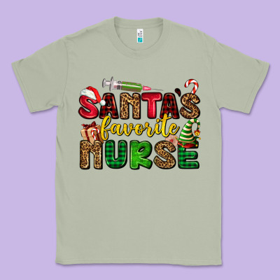 Santas Favorite Nurse Classic Tee Designed By Adodesignshop