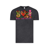 Vintage Black peace love nutcraker Vintage Tee - AdoDesignShop