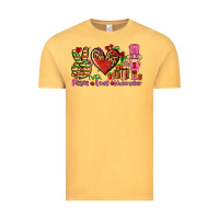 Vintage Mustard peace love nutcraker Vintage Tee - AdoDesignShop