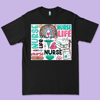 Nurse Life Premium Tee Designed By Zillion Design Studio
