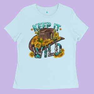 Keep It Wild Tbw Ladies Tee Designed By Texasbilliewilder