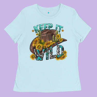 Ladies Tee keep it wild tbw