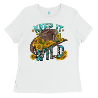 White keep it wild tbw Ladies Tee - texasbilliewilder