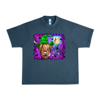 Midnight Navy highland cow halloween Urban Heavy Tee - JahusDesignShop