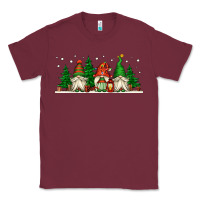 Burgundy Christmas gnomes Classic Tee - Jasminsmagicworld