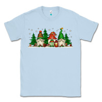 Dusty Blue Christmas gnomes Classic Tee - Jasminsmagicworld