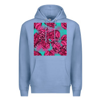 Colony Blue breast cancer seamless pattern Premium Hoodie - texasbilliewilder