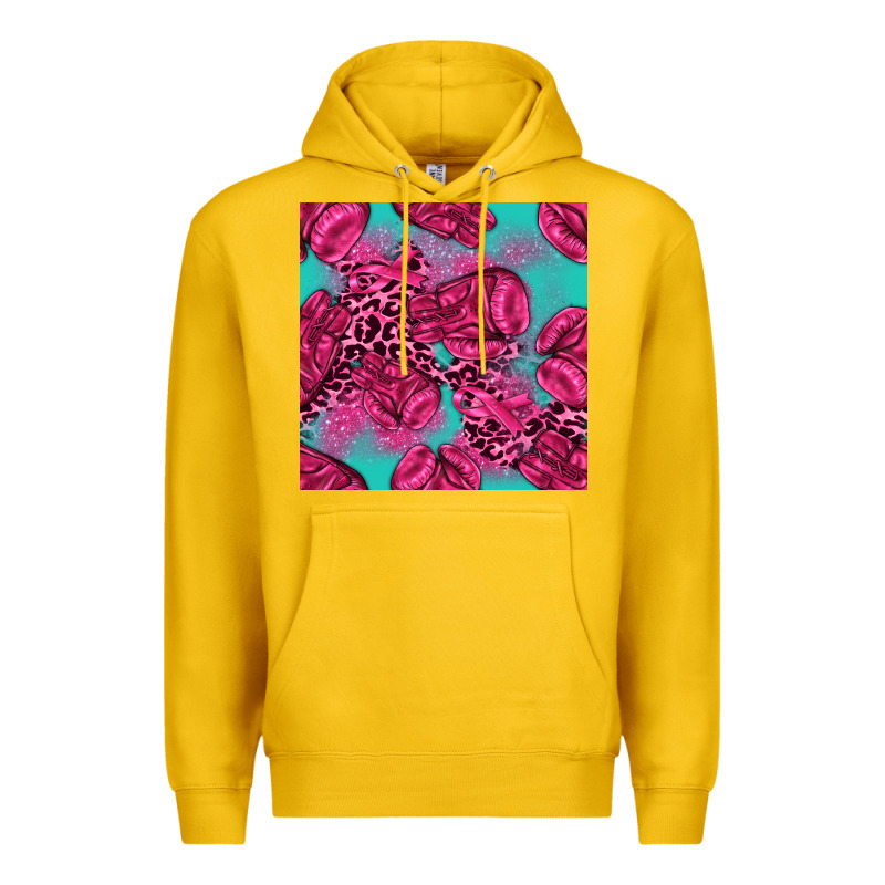Breast Cancer Seamless Pattern Premium Hoodie by texasbilliewilder | Teevron