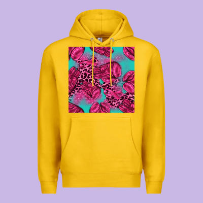 Breast Cancer Seamless Pattern Premium Hoodie Designed By Texasbilliewilder