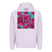 Lilac breast cancer seamless pattern Premium Hoodie - texasbilliewilder