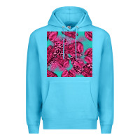 Ocean Blue breast cancer seamless pattern Premium Hoodie - texasbilliewilder