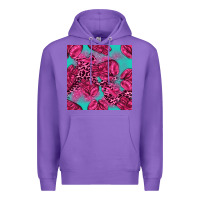 Purple breast cancer seamless pattern Premium Hoodie - texasbilliewilder