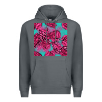 Rock breast cancer seamless pattern Premium Hoodie - texasbilliewilder