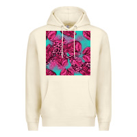 Sandshell breast cancer seamless pattern Premium Hoodie - texasbilliewilder