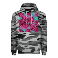 Slate Camo breast cancer seamless pattern Premium Hoodie - texasbilliewilder