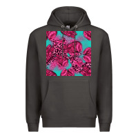 Smoke breast cancer seamless pattern Premium Hoodie - texasbilliewilder