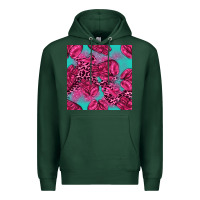 Sports Green breast cancer seamless pattern Premium Hoodie - texasbilliewilder
