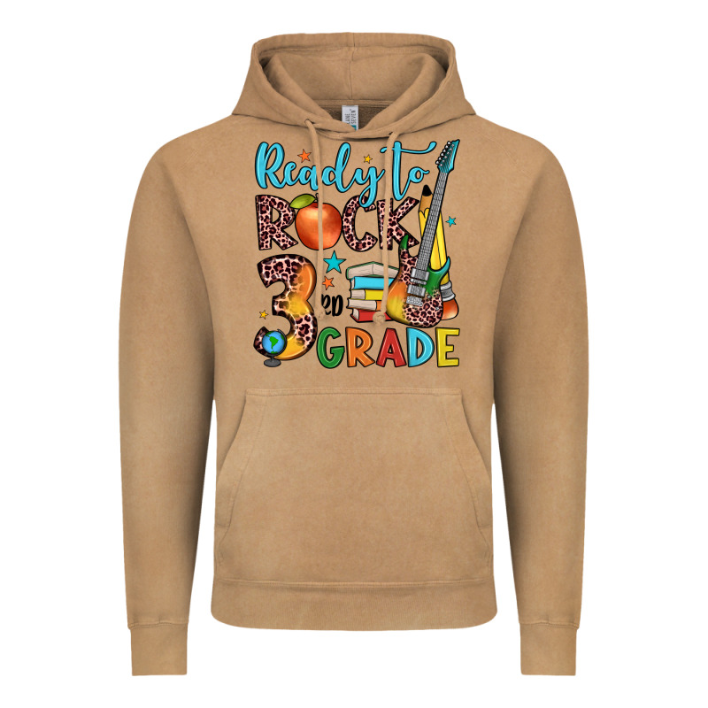 Ready To Rock 3rd Grade Vintage Hoodie by JahusDesignShop | Teevron