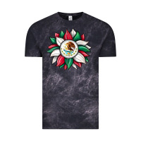 Cloud Black sunflower mexican flag Vintage Tee - JahusDesignShop