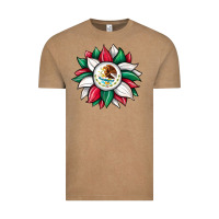 Vintage Coffee sunflower mexican flag Vintage Tee - JahusDesignShop