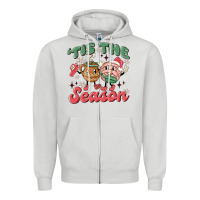 Dove Grey mexican christmas tis the season Zipper Hoodie - MaliasSmallBusiness