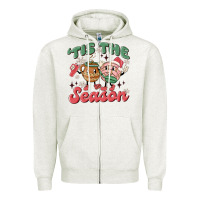 Oatmeal Heather mexican christmas tis the season Zipper Hoodie - MaliasSmallBusiness