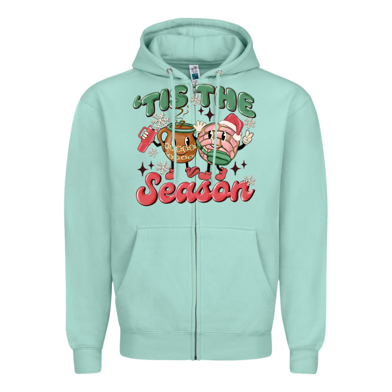 Mexican Christmas Tis The Season Zipper Hoodie by MaliasSmallBusiness | Teevron