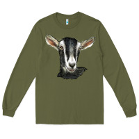 Army Green alpine goat head Long Sleeve Tee - LillyAllenDesigns