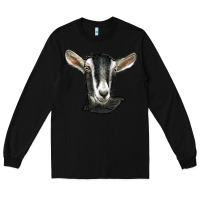 Black alpine goat head Long Sleeve Tee - LillyAllenDesigns
