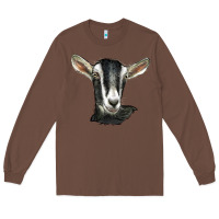 Chestnut alpine goat head Long Sleeve Tee - LillyAllenDesigns