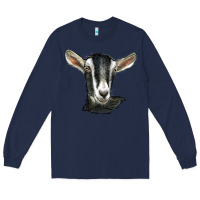 Navy alpine goat head Long Sleeve Tee - LillyAllenDesigns