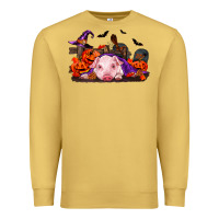 Antique Gold Halloween Baby Pig Premium Sweatshirt - RanaPortraitStore