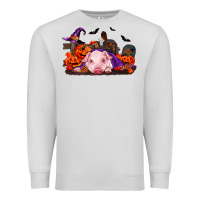 Dove Grey Halloween Baby Pig Premium Sweatshirt - RanaPortraitStore