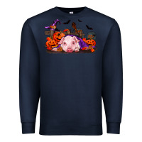 Navy Halloween Baby Pig Premium Sweatshirt - RanaPortraitStore