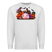 Oatmeal Heather Halloween Baby Pig Premium Sweatshirt - RanaPortraitStore