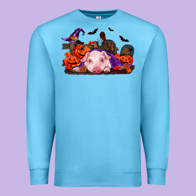 Halloween Baby Pig Premium Sweatshirt Designed By Ranaportraitstore