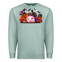 Seafoam Halloween Baby Pig Premium Sweatshirt - RanaPortraitStore